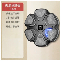 智慧音樂懸掛拳擊機家用拳擊牆靶拳擊靶(六角拳擊靶黑色[單機])#YH25_01090B