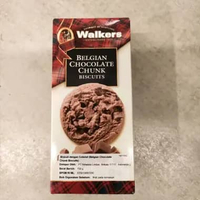 Walkers Belgian Chocolate Chunk Biscuits 150 gram cookies coklat import dari Scotlandia