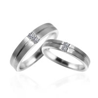 【ides 愛蒂思】情人送禮 時尚設計鑽石對戒求婚結婚戒情侶戒/堅持
