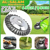 Garden Steel Wire Grass Twisted Rotary Cutter Brush Cutter Polishing Bowl Mesin Rumput Trimmer Head