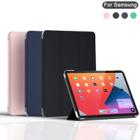 For Funda Samsung Galaxy Tab A8 10.5 A7 Lite A6 A 10.1 S6 Lite 10.4 10.5 9.7 8.0 8.7 Tablet Case Smart Leather Tri-Fold Cover