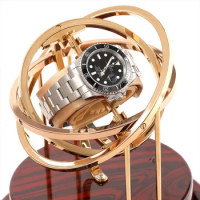 Luxury Brand Exquisite Glass Cover Mechanical Watch Shaker Automatic Winding Motor Box Electric Shaker Watch Boxes