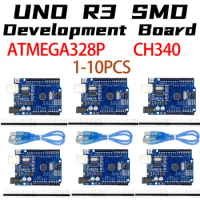 UNO R3 Development Board ATMEGA328P CH340G Compatible For Arduino with Cable R3/R4 UNO Proto Shield Expansion Board