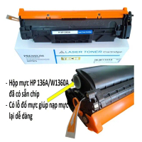 Hộp mực 136a dùng cho máy in HP M211d,M211dw, HP M 236dw có chip