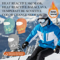 Heat Reactive Heat Reactive Ski Mask Sports Protective Gear Fun Temperature Sensitive Color Change M