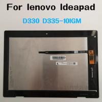 10.1" For Lenovo IdeaPad D330 N5000 N4000 D330-10IGM 81H3009BSA Touch Screen Digitizer With Lcd Display Assembly