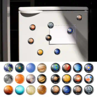 Refrigerator Magnet Cartoon Creative Planet Magnetic Sticker Fridge Magnet Refrigerator Magnets Home Decor Solar System planet
