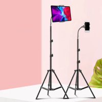 1.7m height Tablet Stand for iPad pro 12.9 air 2 3 4 Tripod Floor Holder Adjustable Tablet Mount mobile phone