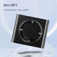 VKTECH Mini MP3 Player Walkman MicroSD HiFi Speaker - VK64 Hitam