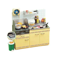 Re-Ment Nostalgic Kitchen Mini Showa Vintage Kitchen Countertop Scene Mystery Box Miniature Scene Collection Model