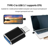 USB Type C Adapter Aluminum Alloy Type C To USB 3.1 OTG Adapter 10Gbps USB C Female OTG Connector for MacbookPro Xiaomi Samsung