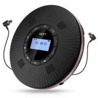 New Arrival Free Shipping HOTT C228 CD Player Rechargeable Portable CD player with Bluetooth and loudspeakers