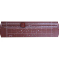 A4 Paper Trimmer Guillotine Paper Cutter Slide Ruler Design 909-5 (Black) 