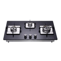 Tempered Panel Cooker 3 Burner Stove Glass Cover China Gas Hobs Cooktop Built In Gas Hob