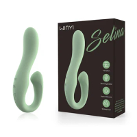 Light Green Double Target G--Spot Vibrator, Multispeed Waterproof Vibrator Sex Toy for Couples / Woman
