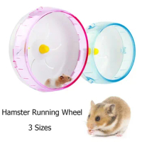 Hamster Running Disc Toy Sport Running Silent Transparent Small Pet Rotatory Jogging Wheel Wheel Toys pet Hamster Cage Supplies