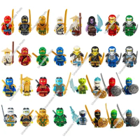 8Pcs/Set Anime Ninja Figures Morro Nadakhan Lloyd Kai Jay Zane Cole Nya Building Blocks Mini Action Figures Bricks Toys Gifts