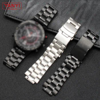 Solid Stainless Steel Watchband for timex T2N720 T2N721 T2N739 TW2R55500 watch strap men‘s Bracelet 24*16mm watch band metal