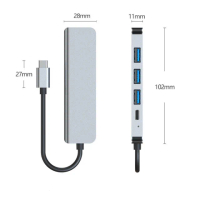 【NEXTdeal】五合一 USB Type-C 轉接器(擴充 hub USB 3.0 HDMI PD MacBook)