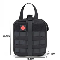 Amphibious Tactical Medical First Aid Kit Pouch Patch Bag Molle Hook and Loop EMT Emergency EDC Rip-Away Survival IFAK Bag Case