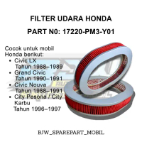 Filter Saringan Udara Civic LX Grand Nova 1988 1989 1990 1991 17220-PM3