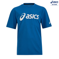 【asics 亞瑟士】男女中性款 亞洲版 短袖T恤 藍色 K31415-43