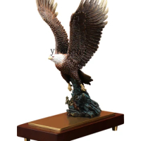 ZF All Copper Eagle Decoration Large Exhibition Grand Eagle New Chinese Living Room Office Table Crafts