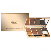 BROWIT by Nongchat Eyebrow & Eyeshadow 7 Colors + 1 Wax Professional Makeup Brow