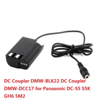 Dummy Battery DMW-DCC17 BLK22 for Panasonic DC-S5 S5K GH6 5M2 Cameras