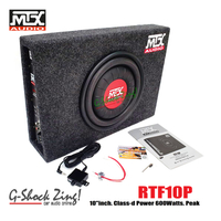 100% Real delivery MTX  ตู้ลำโพงซับสำเร็จรูปขนาด 10นิ้ว พร้อมแอมป์Class-Dขยายในตัว 200W(RMS)แท้ วิทย