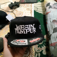 Topi snapback hitam Distro pria wanita You&me Official Store logo MSN TMPR latin bordir original bah