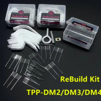 Rebuild Kit Ni80 Mesh for TPP DM2 0.2 DM3 0.15 DM4 0.3 Coil for Drag 3/Drag X Plus/Drag X S Pro Replacement DIY Tool