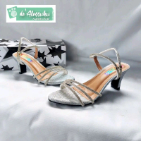 de'Alassuku - Heels Pesta Hak Tinggi 6cm Glitter V3 Wanita High Heels Shoes