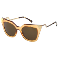FENDI 名模限量款 太陽眼鏡(茶配金色)FF0060S