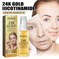 24K Anti Wrinkles Essence Liquid Deep Nourish Anti Aging Fade Fine Lines Lifting Firming Spray brighten Skin Facial Moisturizer