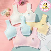 Underwear for Female Elementary School Students Aged 8-9-12-16, Cotton Vest for Girls in Junior High