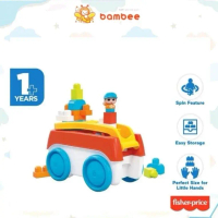Fisher Price Mega Blocks Spinning Wagon / Mainan Balok Anak