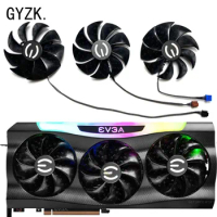 New For EVGA GeForce RTX3070 3070ti 3080 3080ti 3090 24GB FTW3 BLACK/ULTRA Graphics Card Replacement Fan PLD09220S12HH