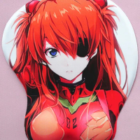 Free Shipping 3D wristbands/anime beauty/chest mouse pad beauty of the mouse pad EVA - Q version of the theatre asuka