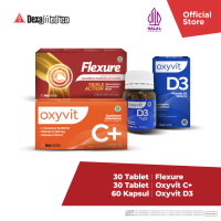 Flexure Triple Action Suplemen Kesehatan Sendi Tulang + Oxyvit Vitamin D3 1000 iU + Oxyvit Multivita