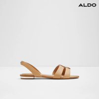 【ALDO】BALERA-簡約舒適一字帶平底涼鞋-女鞋(淺棕色)