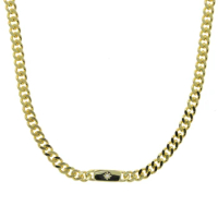 Fashion Starburst Women Necklace Gold Color 5mm Cubun Link Chain Star Signet Tag Plate 35+10CM