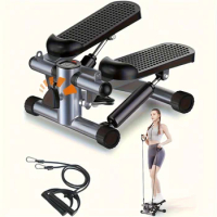 Stepper For Exercise, Mini Stepper With Exercise Equipment For Home Workouts, Hydraulic Fitness Stair Stepper With Resistance Ba