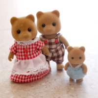 Brown Bear Family Dolls G07-1 Mainan Koleksi Sylvanian Families Looks Like | Kado Mainan Anak Souven