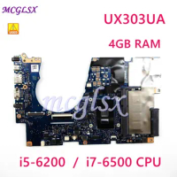 UX303UA i5 / i7CPU 4GB RAM Mainboard For Asus ZenBook UX303UA UX303UB Laptop Motherboard Used