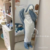 鯊魚睡衣 鯊魚睡袋 連身睡衣 鯊魚裝 卡通睡衣 珊瑚絨睡衣 法蘭絨睡衣 法蘭絨睡袍 連體睡衣