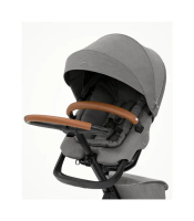 【A8 stokke】▲Xplory X 嬰兒推車（包含座椅）▲-摩登灰與棕色扶手