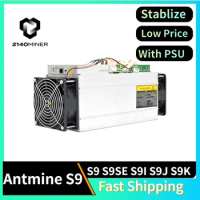Bitmain Antminer S9 13.5/14T 98J/TH 1370W with Power Supply Acis Miner S9 Used Free Shipping PK S9K 13.5T 14T S9J 14.5T S9SE 16T