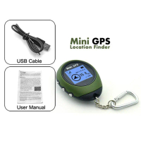 ตัวรับสัญญาณ GPS ขนาดเล็ก ตัวระบุตำแหน่งการนำทางแบบใช้มือถือ ตัวค้นหา USB ชาร์จใหม่ได้ กีฬา ท่องเที่