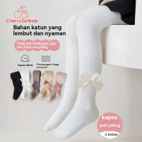 COD Legging Stocking Anak perempuan celana legging bayi bahan katun motif pita dan bow lucu 1-12 Tah